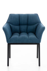 TPFLiving Esszimmerstuhl Octrarius-S Stoff Gestell Metall Schwarz